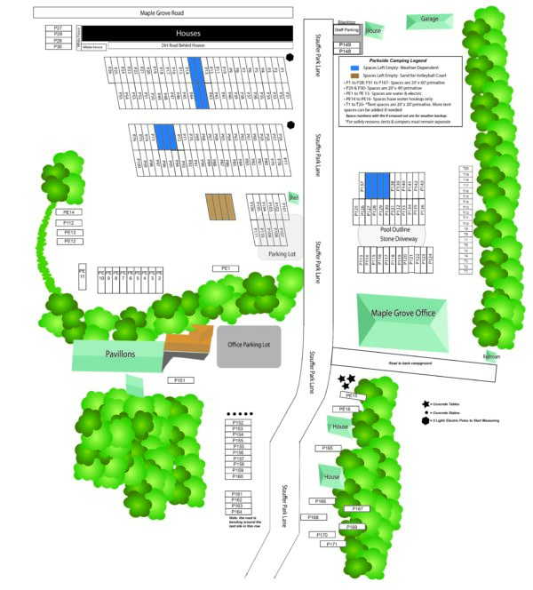 Camping Maple Grove Raceway